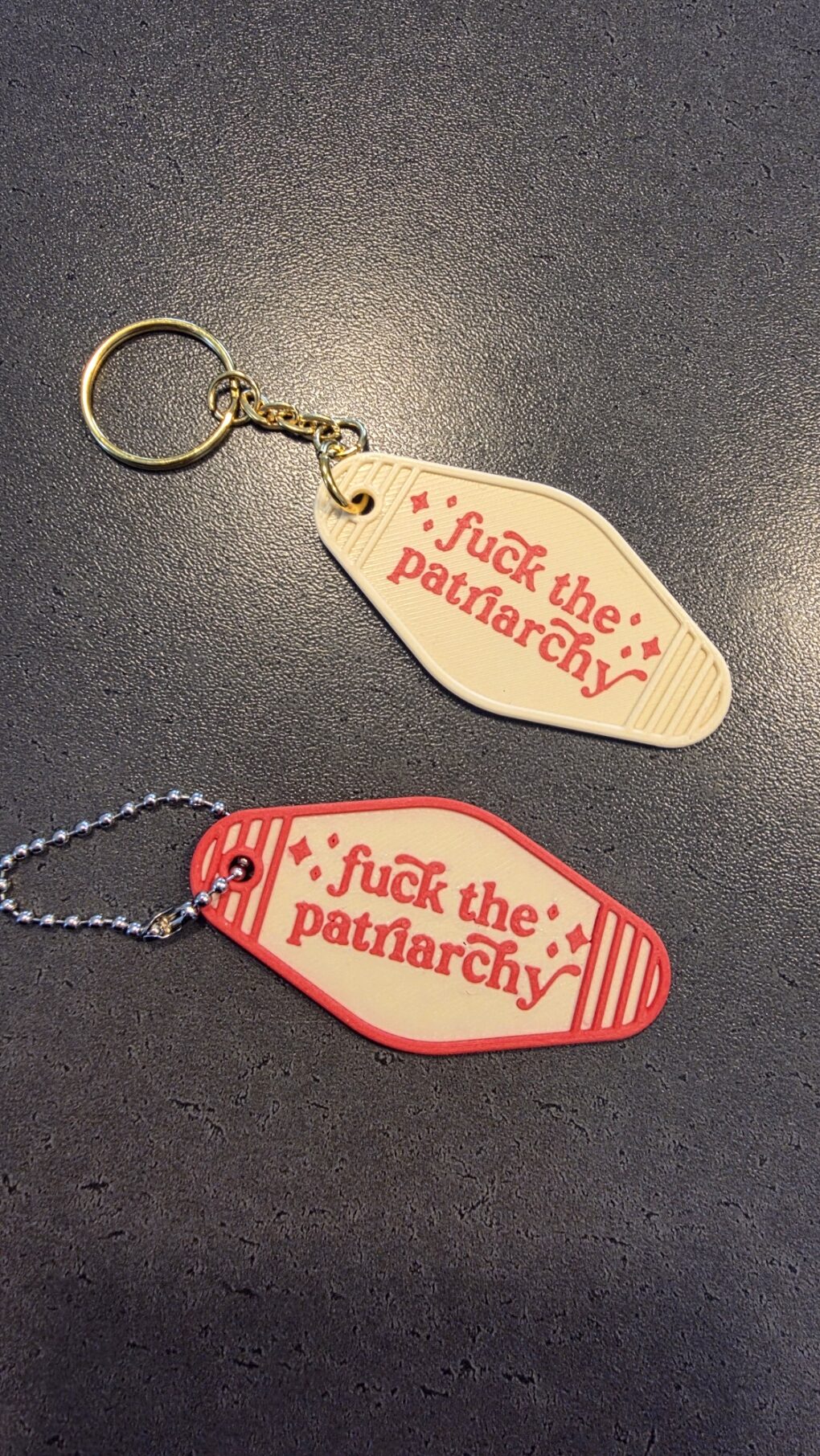 Nøglering – "Fuck The Patriarchy"